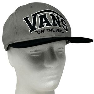 Vans Off The Wall Hat Baseball Cap Skater Skating Skateboarding Snapback Gray